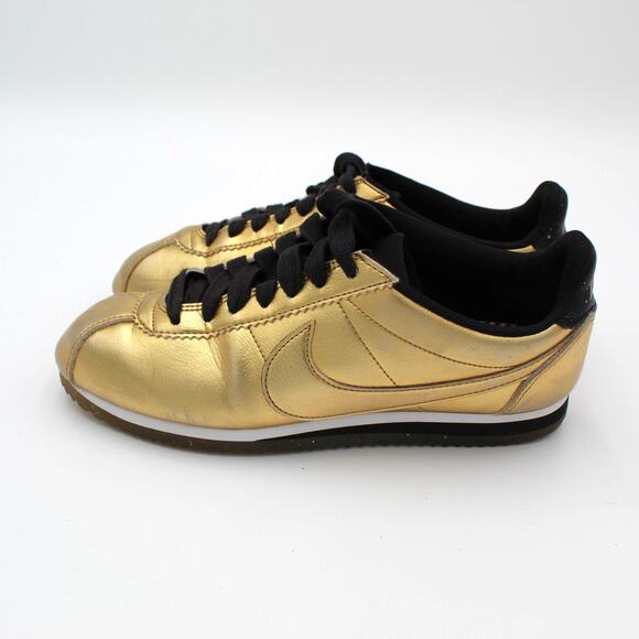 Nike Cortez XLV Gold Metallic Sneakers Womens 7.5 Limited Edition Retro 70s Y2K - Picture 2 of 13
